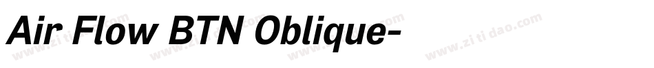 Air Flow BTN Oblique字体转换